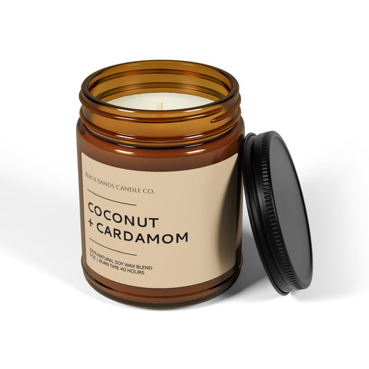 Coconut + Cardamom Soy Vegan Candle