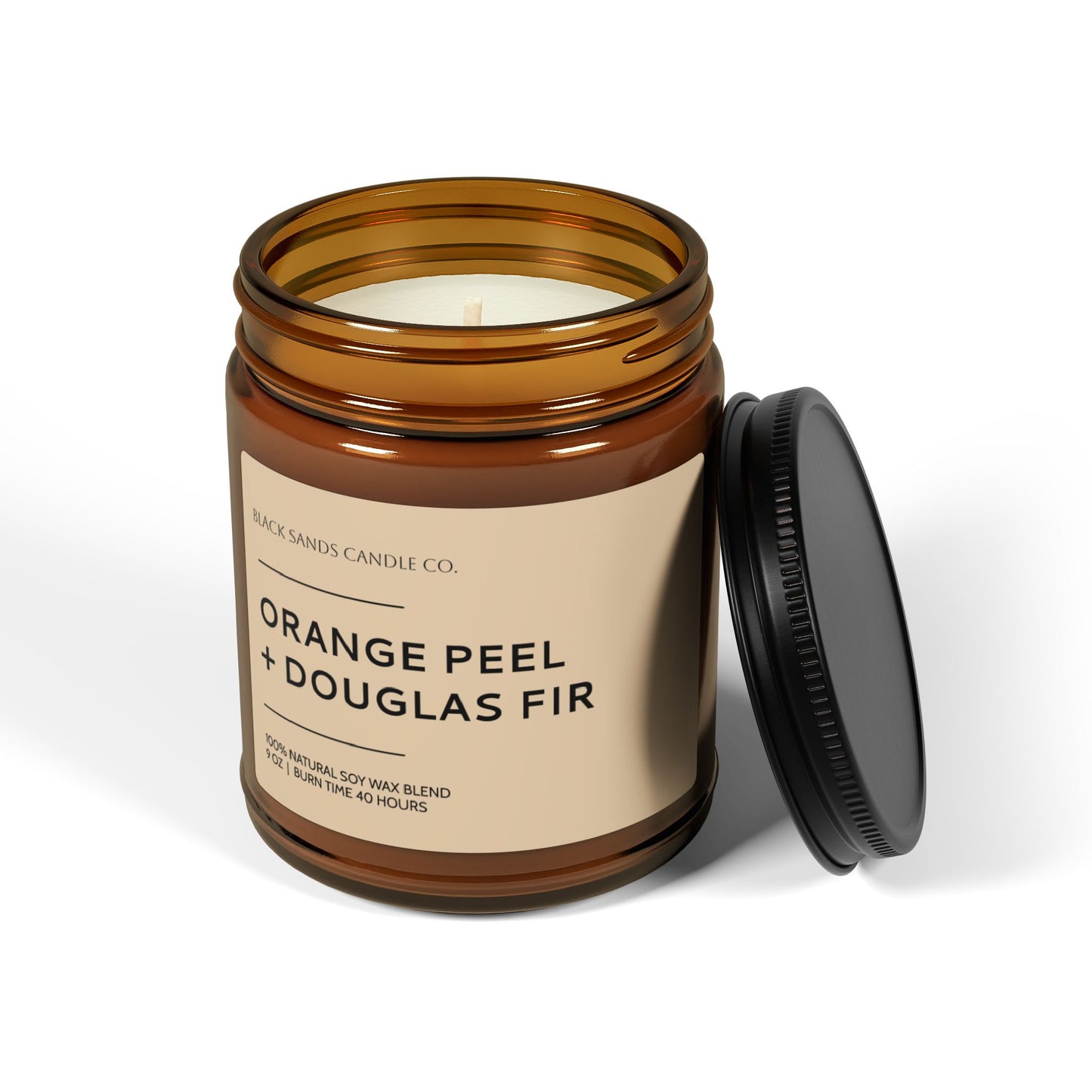 Orange Peel + Douglas Fir Soy Vegan Candle