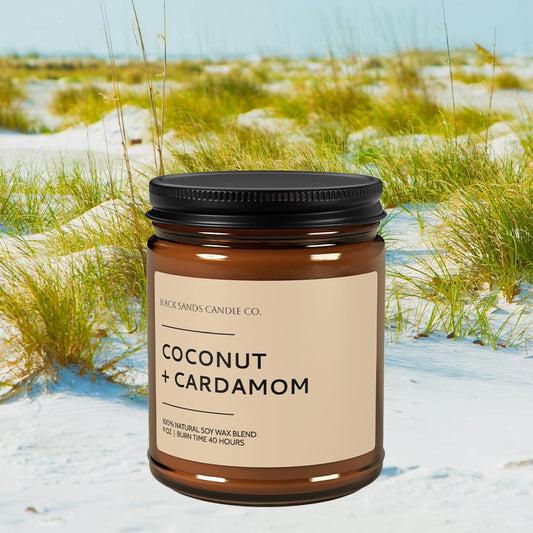 Coconut + Cardamom Soy Vegan Candle